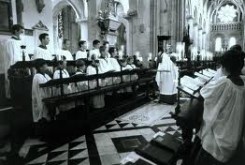 Christchurch Cathedral Oxford Choir b&w