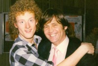 Howard Goodall and Melvyn Bragg at the opening night of The Hired Man