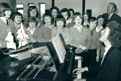 Pupils singing with Howard Goodall