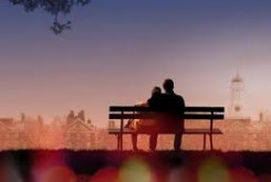 Love Story poster - bench image